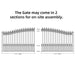 Aleko 18x6 ft Steel Sliding Driveway Gate - Serenity Provision