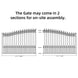 Aleko 18x6 ft Steel Sliding Driveway Gate - Serenity Provision