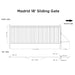 Aleko 18x6 ft Steel Sliding Driveway Gate - Serenity Provision