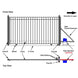 Aleko 18x6 ft Steel Sliding Driveway Gate - Serenity Provision