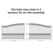Aleko 18x6 ft Steel Sliding Driveway Gate - Serenity Provision