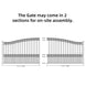 Aleko 18x6 ft Steel Sliding Driveway Gate - Serenity Provision