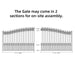 Aleko 18x6 ft Steel Sliding Driveway Gate - Serenity Provision