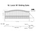 Aleko 18x6 ft Steel Sliding Driveway Gate - Serenity Provision