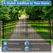 Greatbear 18x6 ft Steel Dual Swing Driveway Gate - LONDON Style - Serenity Provision