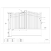 Aleko 16x7 ft Steel Dual Swing Driveway Gate with Pedestrian Door - Serenity Provision