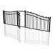 Aleko 16x7 ft Steel Dual Swing Driveway Gate with Pedestrian Door - Serenity Provision