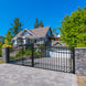 Greatbear 18x7 ft Steel Dual Swing Driveway Gate with Pedestrian Door - Serenity Provision