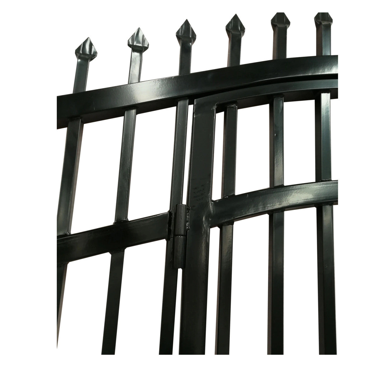 Greatbear 18x7 ft Steel Dual Swing Driveway Gate with Pedestrian Door - Serenity Provision
