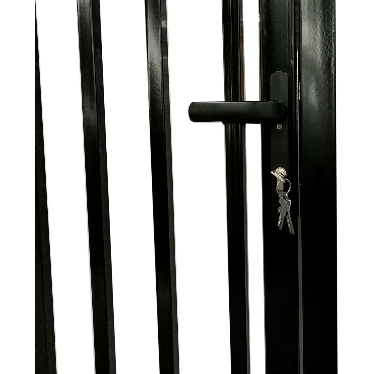 Greatbear 18x7 ft Steel Dual Swing Driveway Gate with Pedestrian Door - Serenity Provision