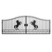 Greatbear 18x8 ft Steel Dual Swing Driveway Gate - Serenity Provision