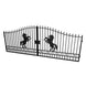 Greatbear 18x8 ft Steel Dual Swing Driveway Gate - Serenity Provision