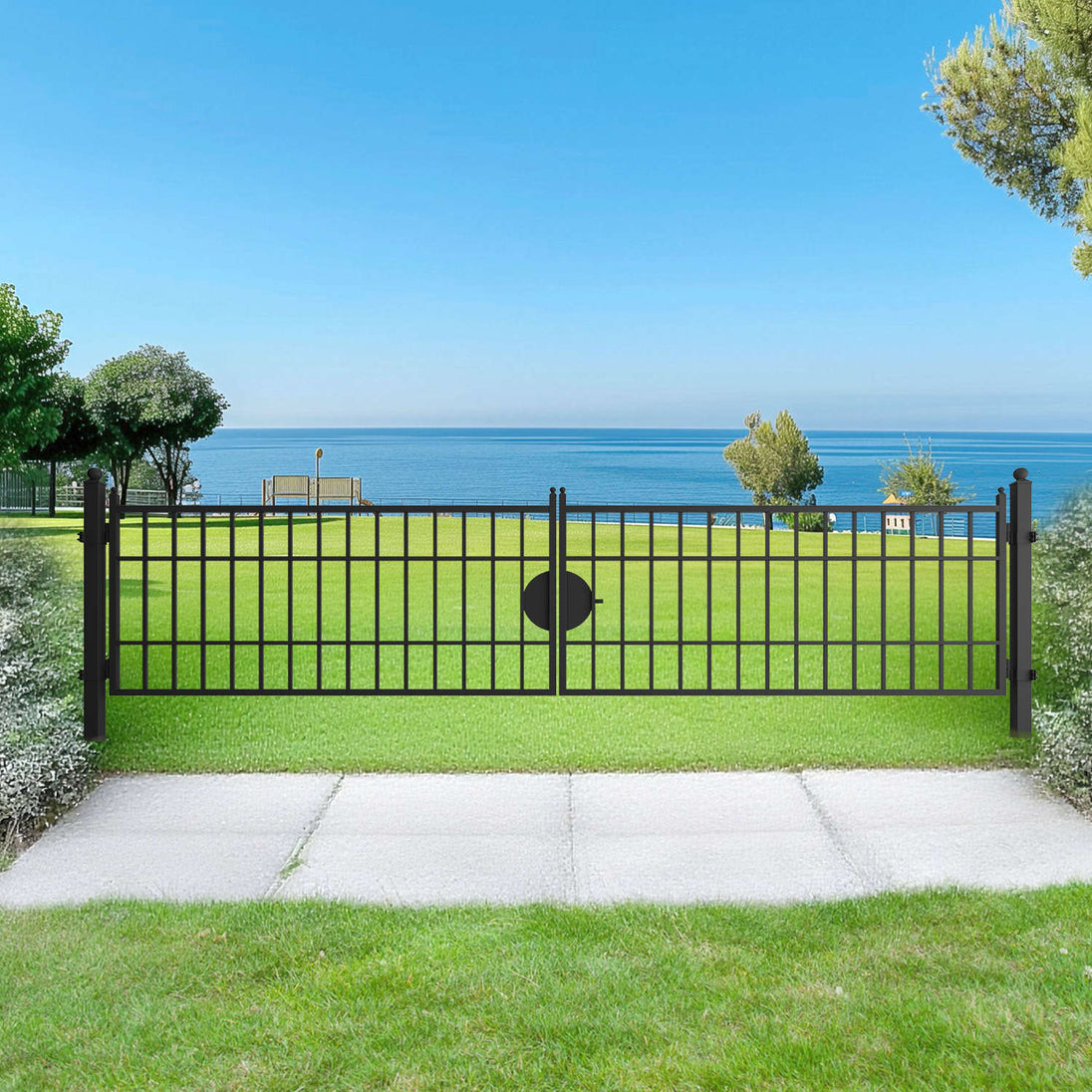 Greatbear 20 ft Steel Farm Driveway Gate - Serenity Provision