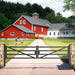 Greatbear 20 ft Farm Driveway Gate with Diagonal Tubes, Dual Swing - Serenity Provision