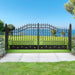 Greatbear 16x8 ft Dual Swing Driveway Gate with Star Pattern - Serenity Provision