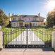 Greatbear 16x8 ft Dual Swing Driveway Gate with Star Pattern - Serenity Provision