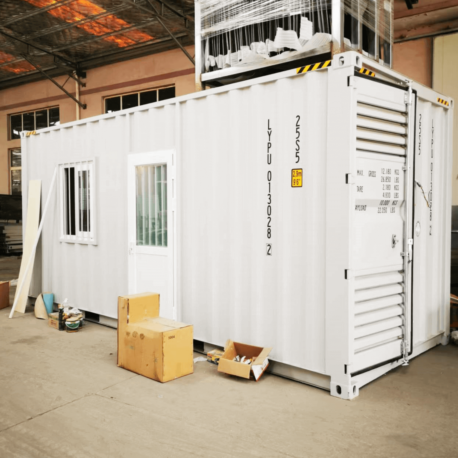 Chery Industrial 20ft Container House with 1 Bathroom