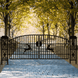 Greatbear 20x8 ft Dual Swing Driveway Gate with Ornamental Posts - Serenity Provision