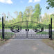 Greatbear 20x8 ft Steel Dual Swing Driveway Gate - Serenity Provision