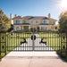 Greatbear 20x8 ft Dual Swing Driveway Gate with Ornamental Posts - Serenity Provision