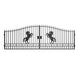 Greatbear 20x8 ft Steel Dual Swing Driveway Gate - Serenity Provision