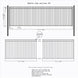 Aleko 20ft Steel Sliding Driveway Gate with 5ft Pedestrian Gate - Serenity Provision
