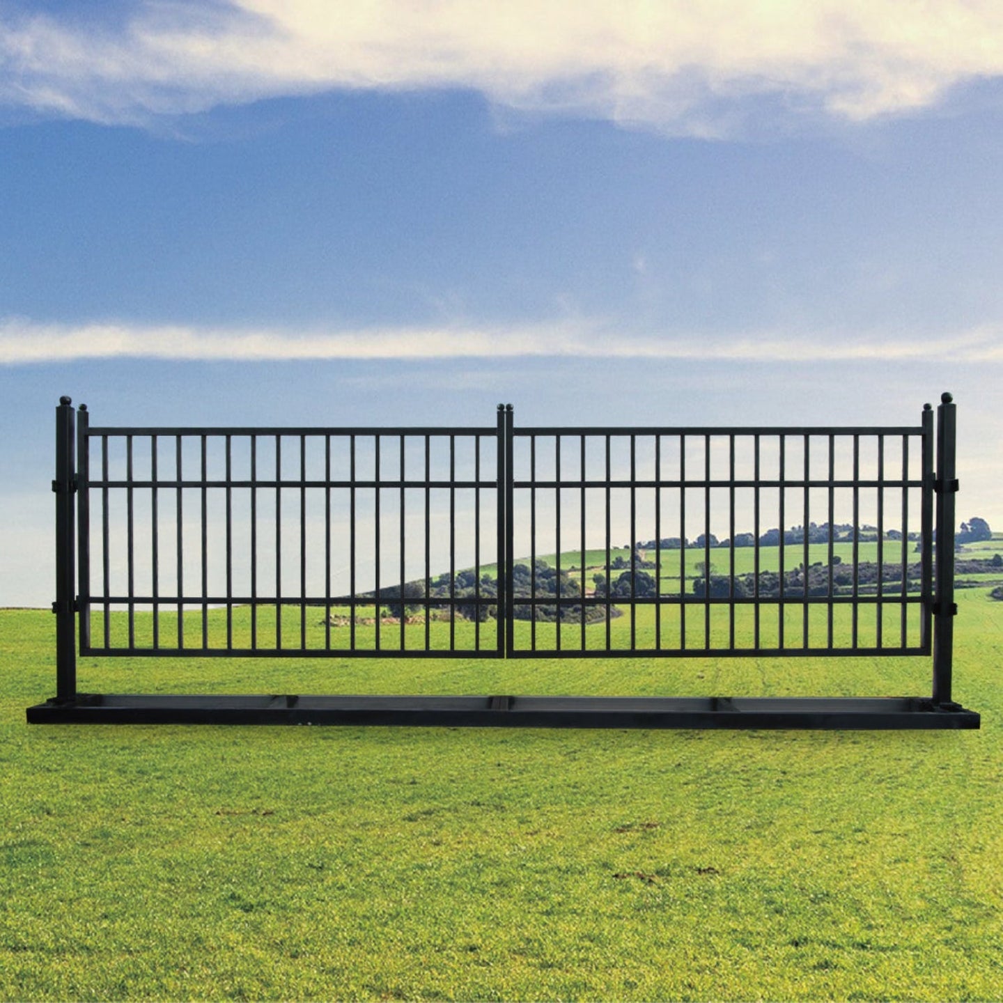 Greatbear 20 ft Steel Farm Driveway Gate - Serenity Provision