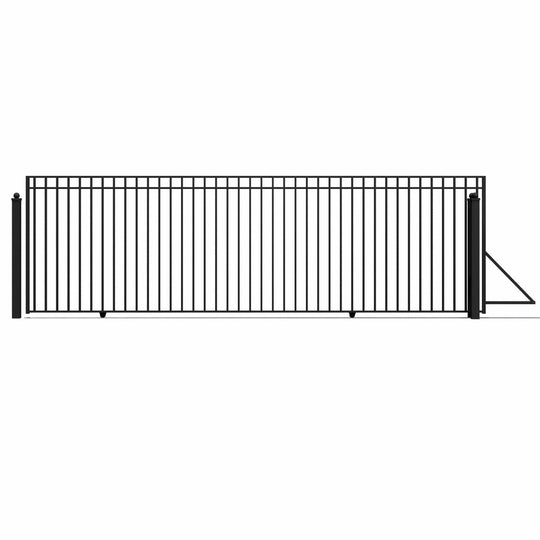 Aleko 20x6 ft Steel Sliding Driveway Gate - MADRID Style - Serenity Provision