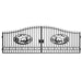 Greatbear 20x8 ft Steel Dual Swing Driveway Gate - Serenity Provision
