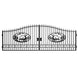 Greatbear 20x8 ft Steel Dual Swing Driveway Gate - Serenity Provision