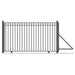Aleko 25ft Steel Sliding Driveway Gate with 5ft Pedestrian Gate - Serenity Provision