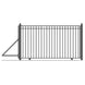 Aleko 25ft Steel Sliding Driveway Gate with 5ft Pedestrian Gate - Serenity Provision