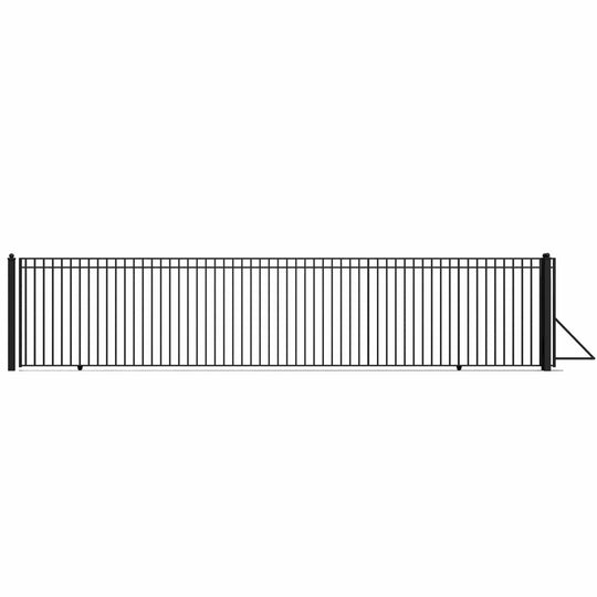 Aleko 30x6 ft Steel Sliding Driveway Gate - MADRID Style - Serenity Provision