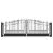 Greatbear 18x6 ft Steel Dual Swing Driveway Gate, VENICE Style - Serenity Provision