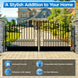 Greatbear 18x6 ft Steel Dual Swing Driveway Gate, VENICE Style - Serenity Provision