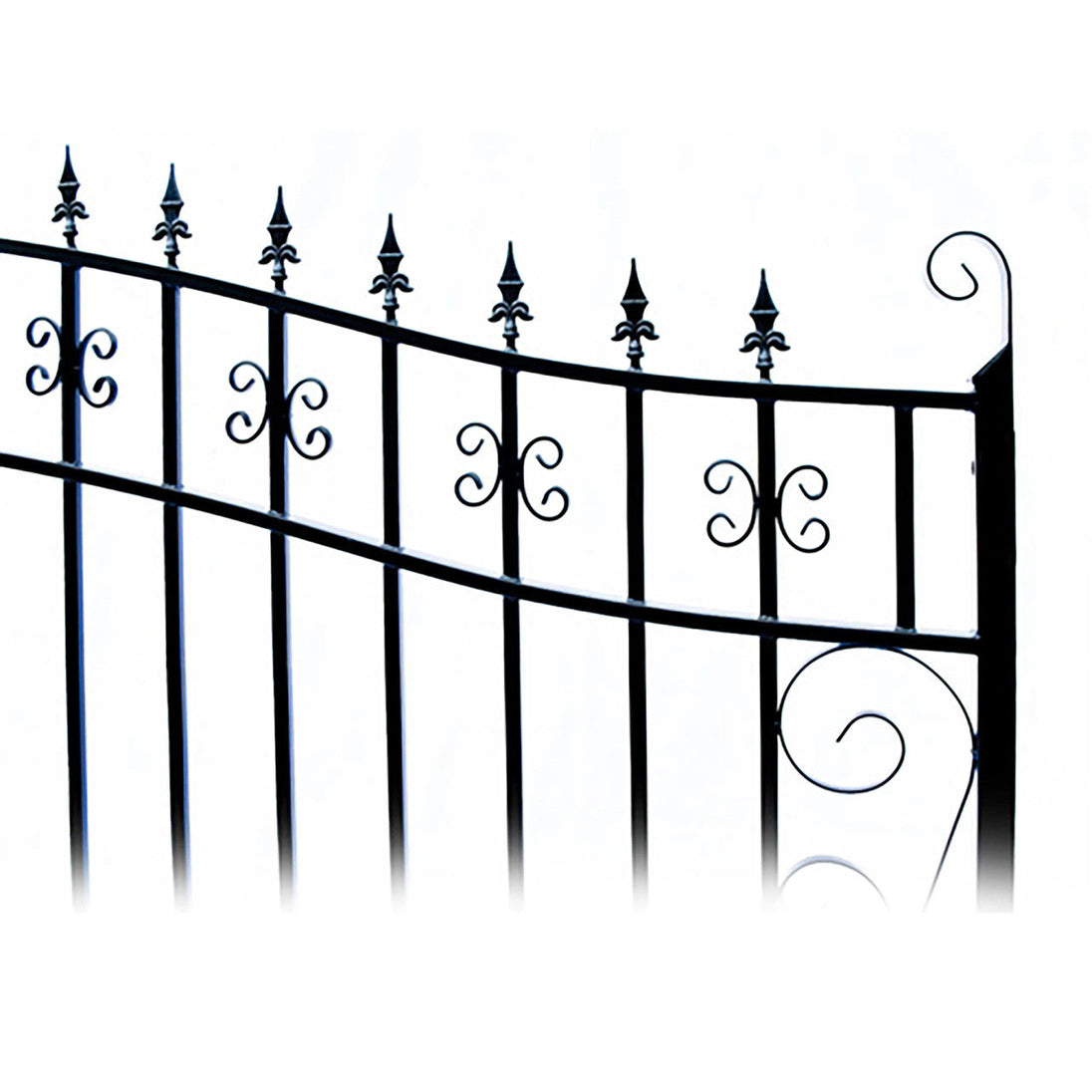 Greatbear 18x6 ft Steel Dual Swing Driveway Gate, VENICE Style - Serenity Provision