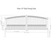 Greatbear 18x6 ft Steel Dual Swing Driveway Gate - PARIS Style - Serenity Provision