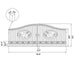 Greatbear 20x8 ft Steel Dual Swing Driveway Gate - Serenity Provision