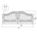 Greatbear 18x8 ft Steel Dual Swing Driveway Gate - Serenity Provision