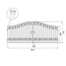 Greatbear 18x8 ft Steel Dual Swing Driveway Gate - Serenity Provision