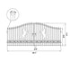 Greatbear 18x8 ft Steel Dual Swing Driveway Gate - Serenity Provision