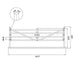 Greatbear 20 ft Farm Driveway Gate with Diagonal Tubes, Dual Swing - Serenity Provision