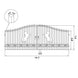 Greatbear 20x8 ft Steel Dual Swing Driveway Gate - Serenity Provision