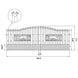 Greatbear 18x7 ft Steel Dual Swing Driveway Gate with Rectangular Deer Pattern - Serenity Provision