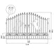 Greatbear 12x8 ft Dual Swing Driveway Steel Gate - Serenity Provision
