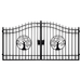 Greatbear 14x8 ft Steel Dual Swing Driveway Gate - Serenity Provision