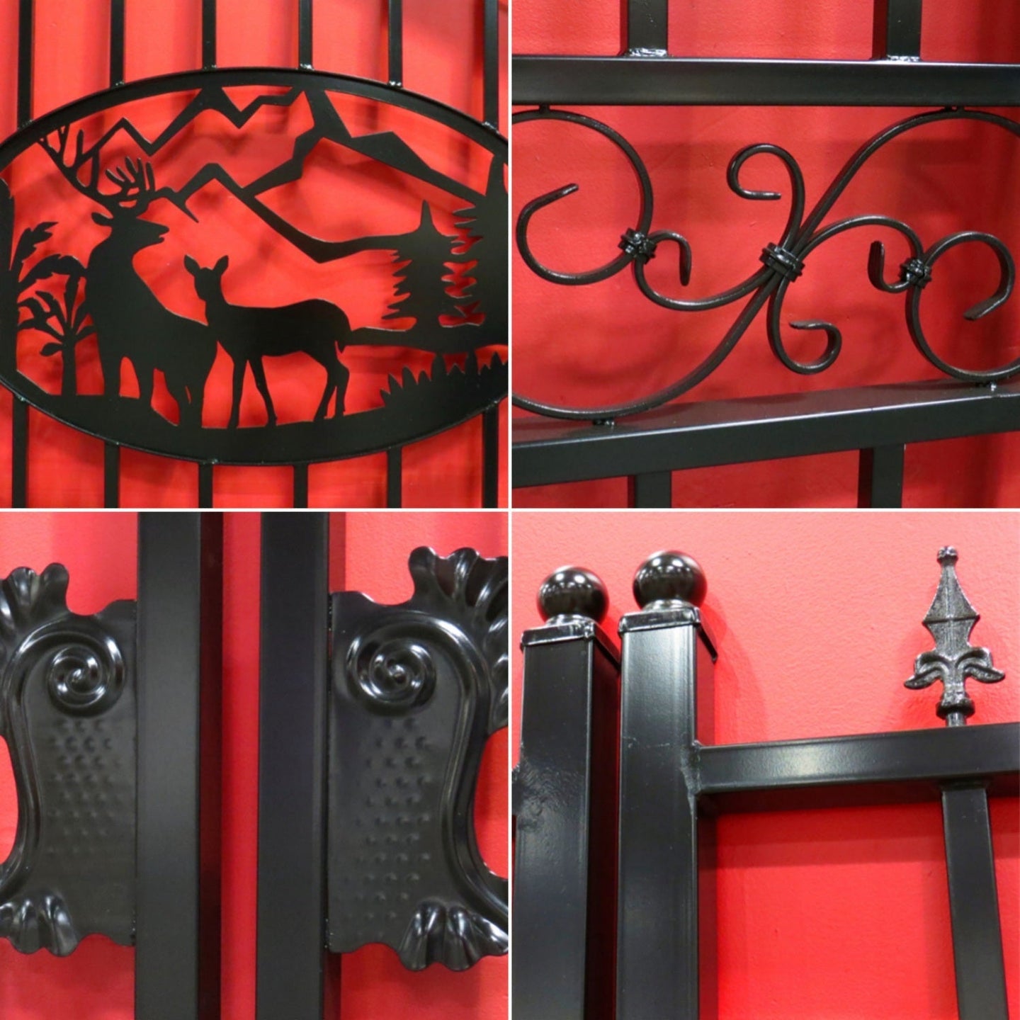 Greatbear 14x8 ft Steel Dual Swing Driveway Gate - Serenity Provision
