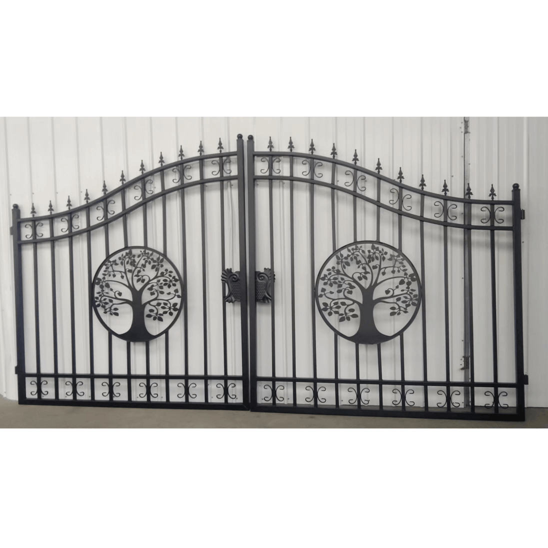 Greatbear 14x8 ft Steel Dual Swing Driveway Gate - Serenity Provision