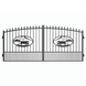 Greatbear 14x8 ft Steel Dual Swing Driveway Gate - Serenity Provision