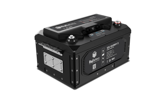 12V HUSKY 2 INV LiFePO4 Battery - Left Side